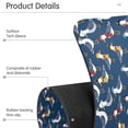 thumbnail image 4 of Yayeee Faucet Mat for Kitchen Sink 14.7" Diatomite Long Splash Guard Pad, Blue Cartoon Birds Pattern, 2 Pack, 4 of 7