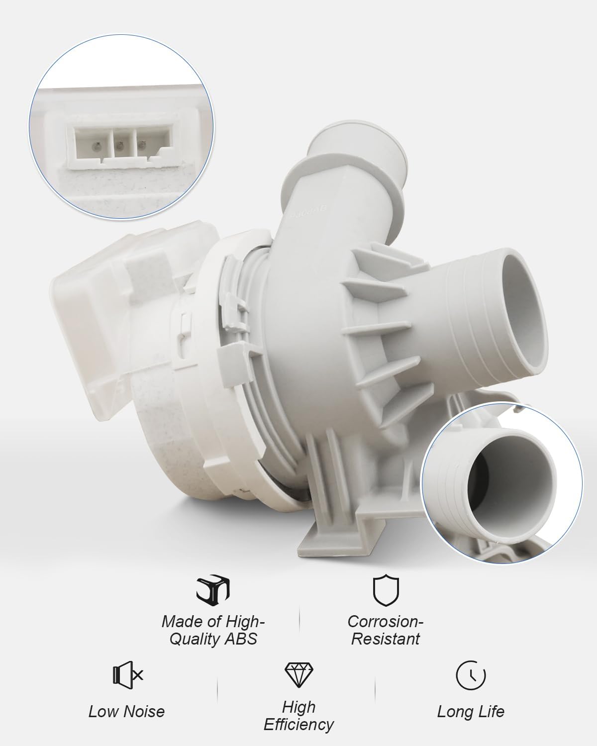 Upgraded Washer Drain Pump Assembly for LG Washing Machine - Reliable Replacement for AHA75673404 AHA75673402 - Compatible with WT7250CW WT7305CW WT7405CW