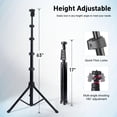 thumbnail image 2 of ZOMEI  12"/30cm Selfie LED Ring Light with 63" Telescopic Tripod, 2700-5600K Adjustable Color Temperature & 10 Brightness Levels for Professional Content Creation, Vlogging, TikTok Video Shooting, 2 of 7