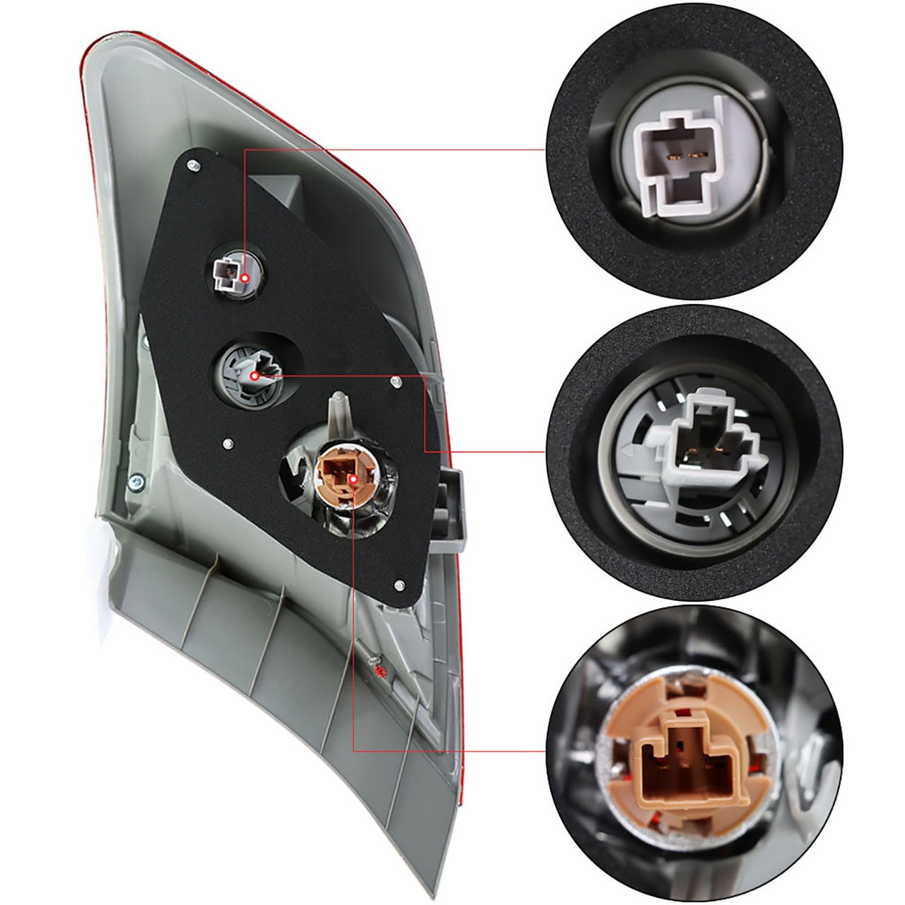 Rear Tail Light Lamp Housing Assembly 8156006470 TO2804114 Fit for 2012 2013 2014 Toyota Camry, Rear Left (Driver Side)