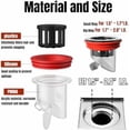 thumbnail image 4 of Odor Proof Floor Drain, Shower Drain Plus, Anti-Odor, Prevent Backflow, Prevent Odor Dispersion in Bathrooms, and Kitchens (Fit 1.5''-2.0'' Caliber) (1)$$Tools & Hardware Other, 4 of 6