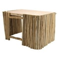 thumbnail image 2 of Wooden Small Pet Hideout Breathable Fence Hamster Hideout Hut with Platform for Rabbit Chinchilla Guinea Pig, 2 of 14