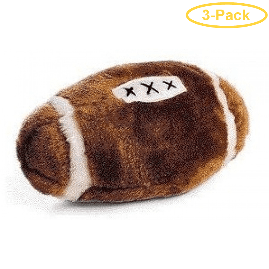 plush football dog toy