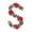 #2, variant on chaungfeng 11.8" Black Flower Garland, Halloween Garland Hanging Vines Artificial Flowers and Leaves Thanksgiving Decor for Home Wedding Fireplace, Christmas Decoration Rattan
