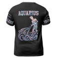 thumbnail image 3 of Lotusprinthandmade Aquarius Personalized Name Zodiac Sign Unisex T-shirt 3D S-5XL Multicolor, 3 of 5