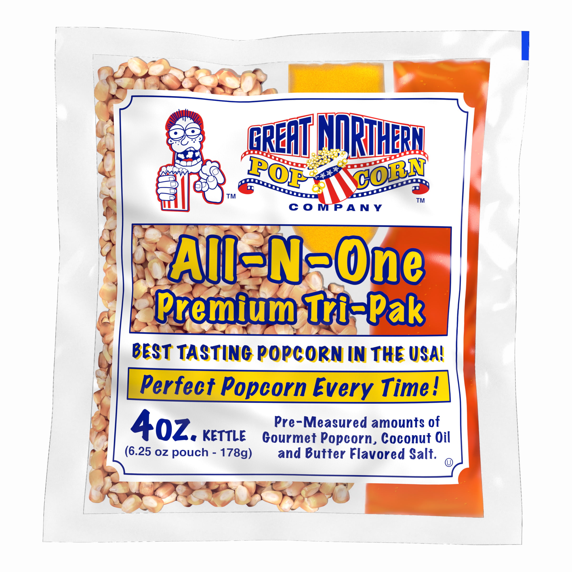 4-Ounce Popcorn, Oil & Seasoning Salt Packs - 24 Count — Nostalgia Products