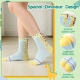 thumbnail image 3 of Bocaoying 6 Pairs Silly & Fun Dinosaur Socks for Kids 5-9, Boys Novelty Cartoon Crew Socks - Soft Cotton Comfy Funky Socks for Boys Gift Idea, 3 of 9