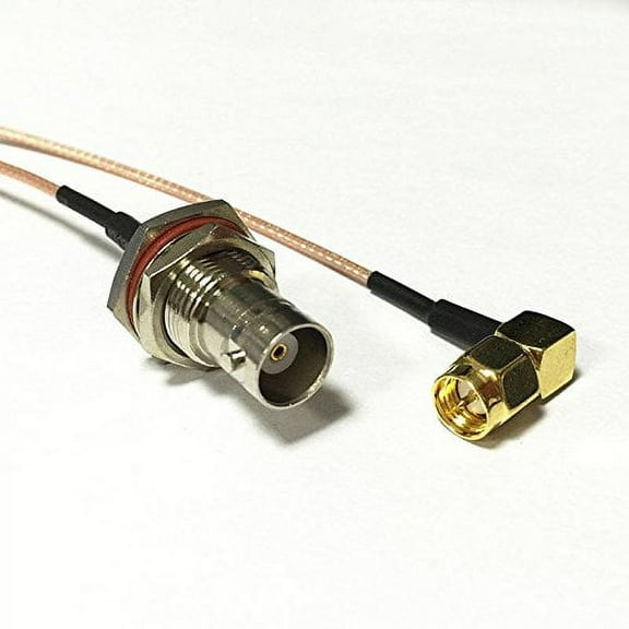 BNC female to SMA male RA angle RF cable RG178 15cm 6" for Yaesu VX-3R VX-6R Good Quality Fast USA Shipping