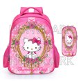 thumbnail image 1 of Pink Hello Kitty School Bags Lovely Orthopedic Girls Primary Backpack Kids Back to School Gift Cartoon Mochilas General, 1 of 7