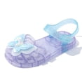 thumbnail image 4 of hoksml Girls Glitter Butterfly Jelly Sandals with Adjustable Strap, Waterproof Sparkly Summer Shoes for Kids Beach and Party Wear, 4 of 6