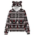 thumbnail image 1 of Puntoco Chaqueta de Mujer Mujer Navidad Otoño e Invierno Manga Larga Estampado a Rayas Bolsillo con Capucha Chaqueta suéter Navidad Liquidación Puntoco Puntoco-5372, 1 of 4