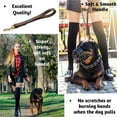thumbnail image 3 of Laisse de Trafic Courte en Cuir Tressé pour Chiens, 3 of 5