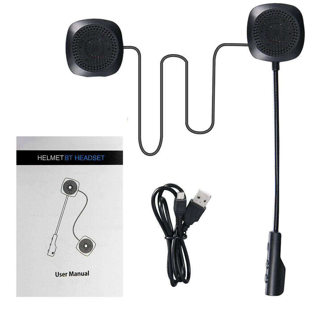 2Z Bluetooth 5.0 Motorcycle Helmet Headset with Hands-free Answering,Headset Speaker Accessory for Motorcycle - Mini USB Charging Interface, Sound Reminder, Button Design