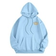 thumbnail image 5 of WEAIXIMIUNG Robe Sweat à Manches Courtes pour Femmes Col Rond Décontracté avec Poche Imprimé Lettres Anglaises, 5 of 5