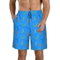 thumbnail image 2 of Uemuo Colorful Snake Pattern Men's Swim Trunks Hawaiian Beach Bathing Suit Swimsuits Beach Quick-Dry Shorts with Pockets-3X-Large, 2 of 9