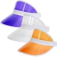 thumbnail image 1 of Plastics Sun Visors Multicolored UV Protection Hat Cap Headwear for Golf Tennis Cycle, 1 of 8