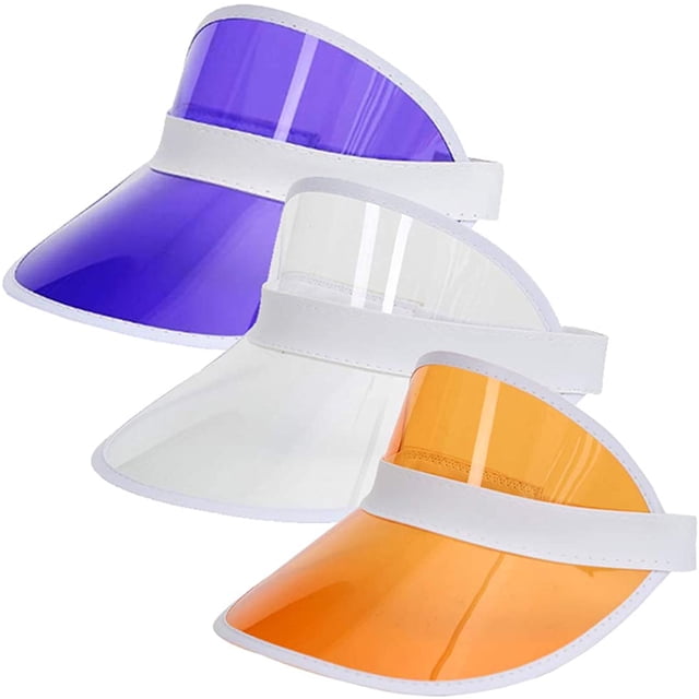 Plastics Sun Visors Multicolored UV Protection Hat Cap Headwear for Golf Tennis Cycle