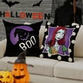 thumbnail image 5 of Halloween Jack Decorative Throw Pillow Covers 18 x 18 Set of 4, Purple Black Sally Monster Boo Cushion Case Decor, Funny Holiday Polka Dot Home Decoration for Sofa Couch, 5 of 7