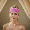 thumbnail image 2 of Unique Bargains 1 Pc Tie-Dye Headband for Yoga Pink Purple, 2 of 6
