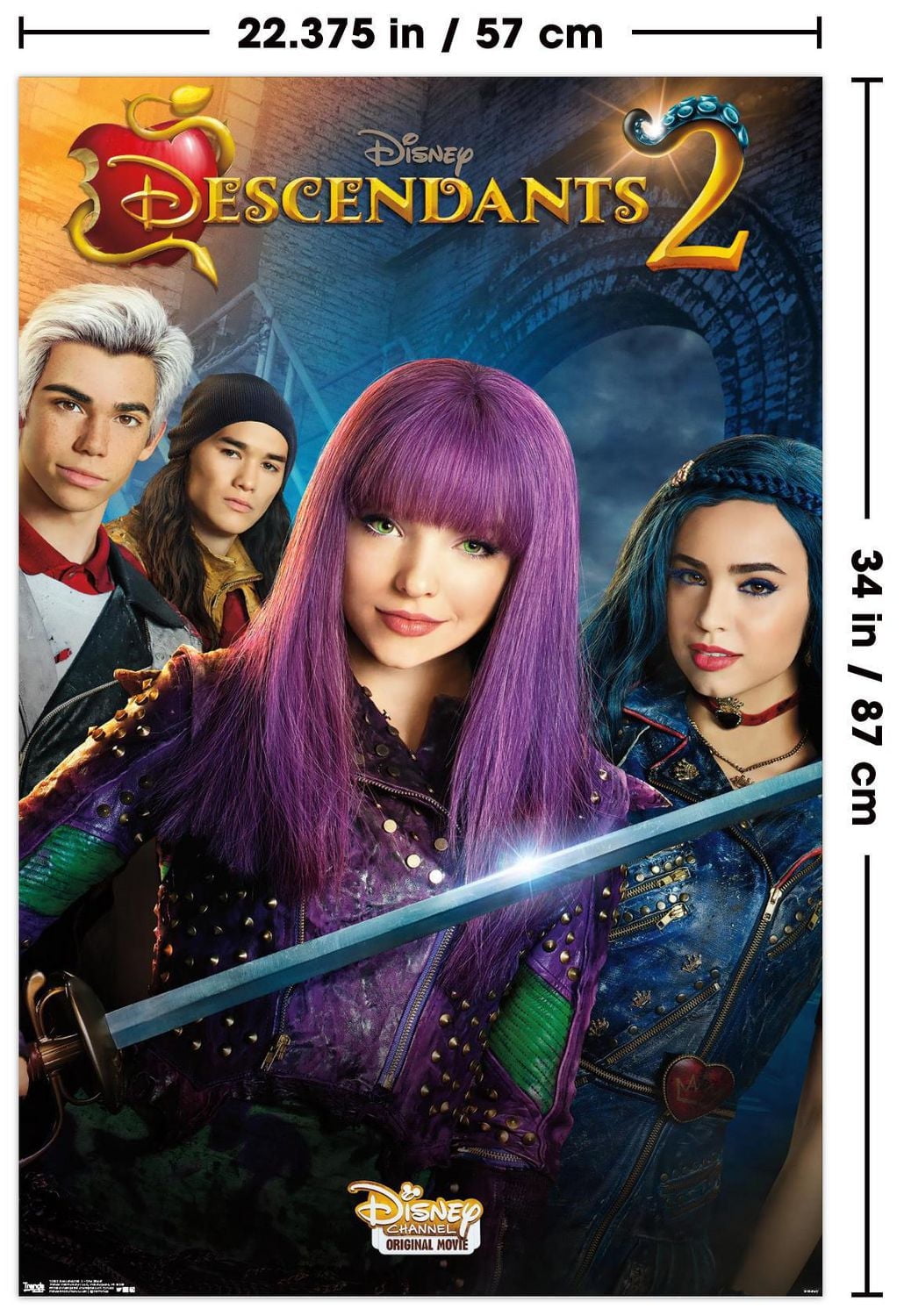 Disney Descendants 2 - One Sheet Wall Poster, 22.375" x 34"