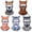 Set-c, variant on Funny 3D Printed Animal Ski Mask, Balaclava Face Cover with Ears Stretchable Hood Wraps the Head and Neck During Snow Sports, Cycling, Festivals, and Costume Events