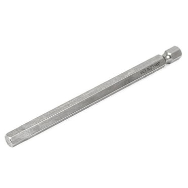 1/4" Hex Shank 100mm Long 6mm Hexagonal Tip Magnetic Hexagon Screwdriver Bit
