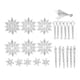 thumbnail image 1 of Colgante De Copo De Nieve De Navidad Colgante De Carámbanos Decoración De Acrílico De Carámbanos De Navidad Adorno De Copo De Nieve Con Honda Para Decoración De Regalo De Navidad 24 Piezas Eigraketly HA016824-00, 1 of 7
