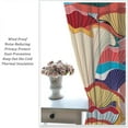 thumbnail image 5 of Abstract Curtains, Modern Wavy Colorful Pattern with Contrast Tones Various Forms Artwork, Living Room Bedroom Window Drapes Set 2 Panels,52x84 Inches, 5 of 8