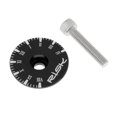 thumbnail image 1 of Cubierta de vástago de auriculares para bicicleta de montaña o carretera de aluminio CNC -1/8'' (28,6 mm) de diámetro Reloj negro Sharpla Casquillo superior de auriculares de bicicleta, 1 of 8