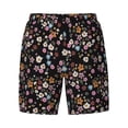 thumbnail image 4 of Lsque Mens Swim Trunks Daisies Flowers Pattern - Bathing Suit Compression Liner - Beach Swim Shorts Swimwear - (S-3XL) - Stretch Quick Dry -Small, 4 of 9