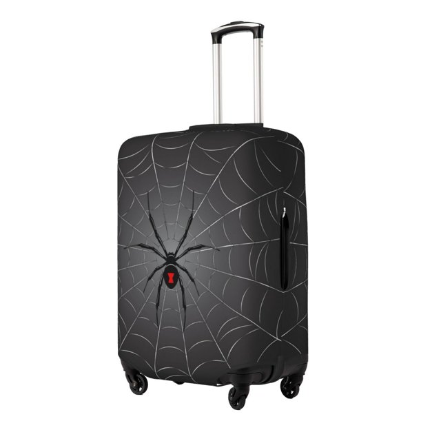 Fotbe Black Spider On Web Funda Protectora para Equipaje, Antirrayones y Resistente a la Suciedad, Compatible con Maletas de 18 a 32 Pulgadas-Medium