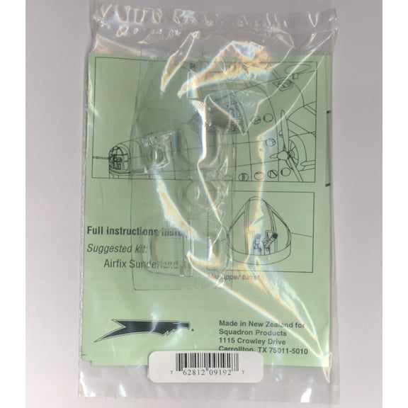 Short Sunderland Vacuform Canopy / Glazing for Airfix (1/72 model kit accessory)