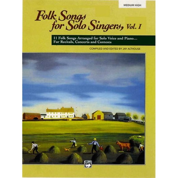 Pre-Owned Folk Songs for Solo Singers, Vol 1 Vol. 1 : 11 Folk Songs Arranged for Solo Voice and Piano ... for Recitals, Concerts, and Contests (Medium High Voice) (Paperback) 9780882848723