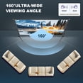 thumbnail image 5 of Florascent 180" Projector Screen with Stand, Portable Projection Screen 16:9 4K HD Movie Screen for Outdoor Indoor Home Theater, 5 of 10