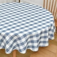 thumbnail image 2 of Gingham Tablecloth Rectangle Table Cloth Heavy Duty Cotton Checkered Table Cover for Spring Picnic Kitchen Dining(C-Sage Green, 60x70 inch), 2 of 6