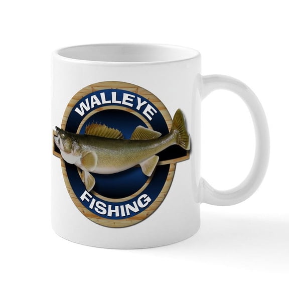 CafePress - Walleye Fishing Mug - 11 oz Ceramic Mug - Novelty Coffee Tea Cup