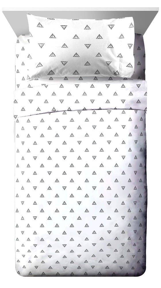 NEW Harry Potter Deathly Hallows Grey Twin Comforter 