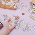 thumbnail image 3 of 2pcs Rhinestones Lace Applique 14.17×4.72in Sparkly Sewing Floral Rhinestone Applique Patch Patches Embroidery Lace PatchesDIY, 3 of 5
