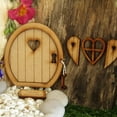thumbnail image 3 of 1 Set Adorable Good Carved Door Sculpture Creative Vivid Eye-catching Garden Sculpture for Home, 3 of 10