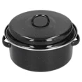 thumbnail image 3 of Enamel Oval Roaster Excellent Heating For Family Dinners Recommended, 3 of 5