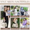 thumbnail image 2 of Diaper Bag Mellories 4-in-1 Convertible Tote/Backpack Beige, 2 of 9