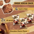 thumbnail image 2 of K-Munchies Orion Turtle Chips YPF5&nbsp;- 3 Packs of Chocolate Churro Flavor Korean Chips - Sweet, Crispy, Chocolatey Korean Snacks with Hint of Cinnamon - Bite-Sized, On-The-Go Korean Corn Snack, 2 of 3