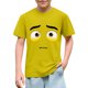 thumbnail image 1 of Blusas y camisas de manga corta con cuello redondo para niños y niñas, color liso, con estampado de expresión linda, manga corta, holgadas y cómodas, blusa para niña, 1 of 6