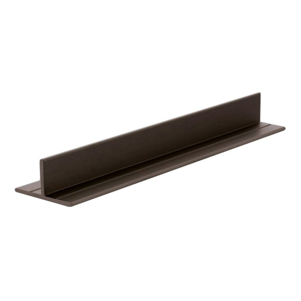CRL D608DU Dark Bronze T Bar Aluminum Channel 144" Stock Length