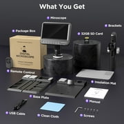 Digital Microscope for Adults 1600X, 28 LEDs Illumination, 4032P HD Soldering Microscope for Electronics Repair, Error Coins Inspection