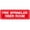 Red - Fire Sprinkler Riser Room, variant on Fire Alarm Panel Inside Sign – Made from Premium Durable Acrylic Material, Super Strong Self-Adhesive, Quick Installation, Perfect for Your Business and Home (9x3 Inches, Red)