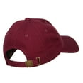 thumbnail image 4 of Mini Patriotic Peace Hand Embroidered Unconstructed Cap - Wine OSFM, 4 of 5