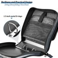 thumbnail image 5 of Water-Resistant 3-Ring Binder Organizer with Multiple Pockets Zipper Binder Bag for Office Rabbit in A Space, 5 of 8