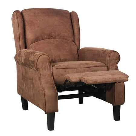 （30.7"Wx32.7Dx39.8"H) Faux Suede Vibrating Massage Chair w 2 Vibrating Nodes