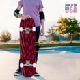 thumbnail image 4 of 31"x8" Abstract Red Stripes Complete Skateboards for Beginners, Double Kick 7 Ply Maple Deck Skateboard with Wheels, Gifts for Kids Teens, 4 of 8